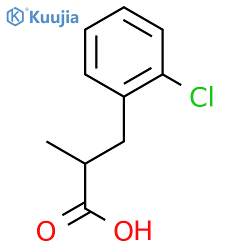 3-(2-Chloro-phenyl)-2-methyl-propionic acid structure