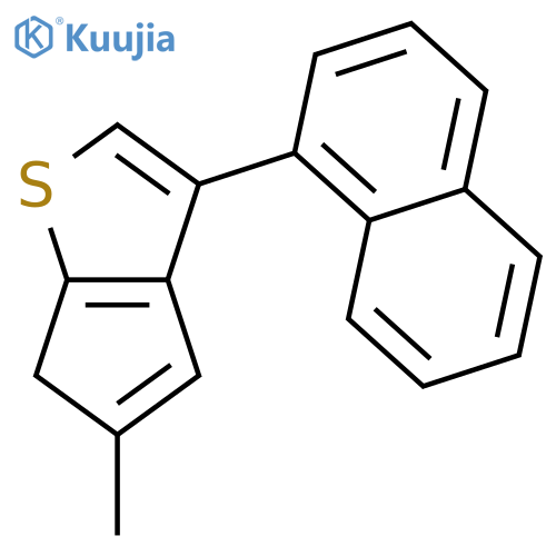 6H-CYCLOPENTA[B]THIOPHENE, 5-METHYL-3-(1-NAPHTHALENYL)- structure