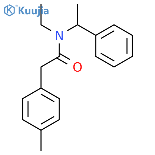 Benzeneacetamide, N-ethyl-4-methyl-N-(1-phenylethyl)- structure