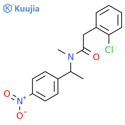 Benzeneacetamide, 2-chloro-N-methyl-N-[1-(4-nitrophenyl)ethyl]- structure