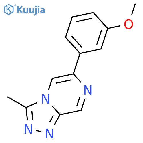 1,2,4-Triazolo[4,3-a]pyrazine, 6-(3-methoxyphenyl)-3-methyl- structure