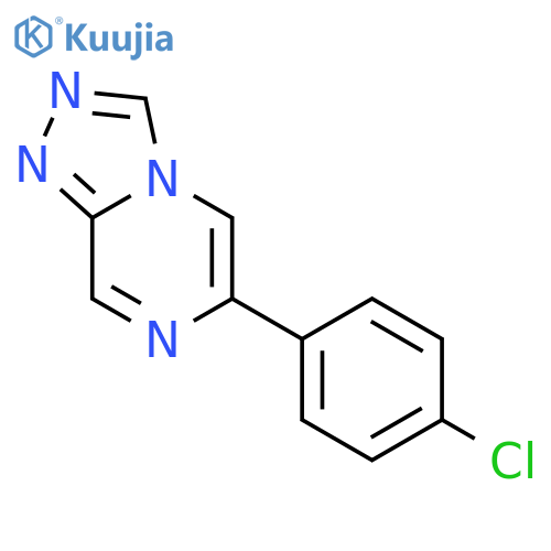 1,2,4-Triazolo[4,3-a]pyrazine, 6-(4-chlorophenyl)- structure