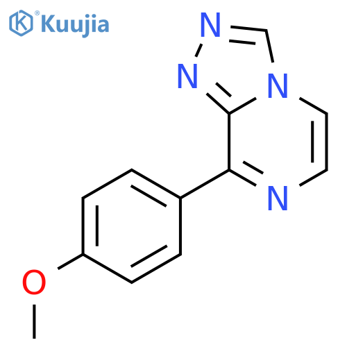 1,2,4-Triazolo[4,3-a]pyrazine, 8-(4-methoxyphenyl)- structure