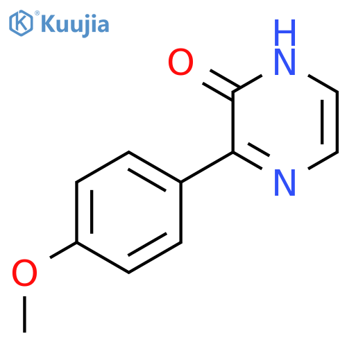 2(1H)-Pyrazinone, 3-(4-methoxyphenyl)- structure