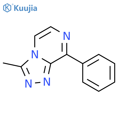 1,2,4-Triazolo[4,3-a]pyrazine, 3-methyl-8-phenyl- structure