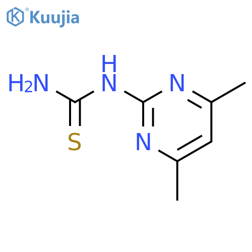 (4,6-dimethylpyrimidin-2-yl)thiourea structure