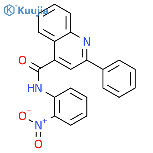 4-Quinolinecarboxamide, N-(2-nitrophenyl)-2-phenyl- structure