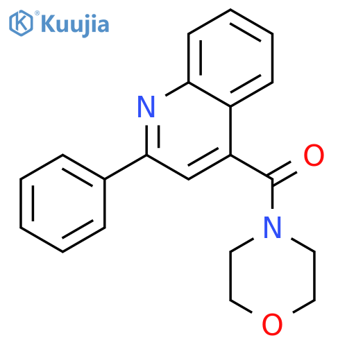 4-(morpholine-4-carbonyl)-2-phenylquinoline structure