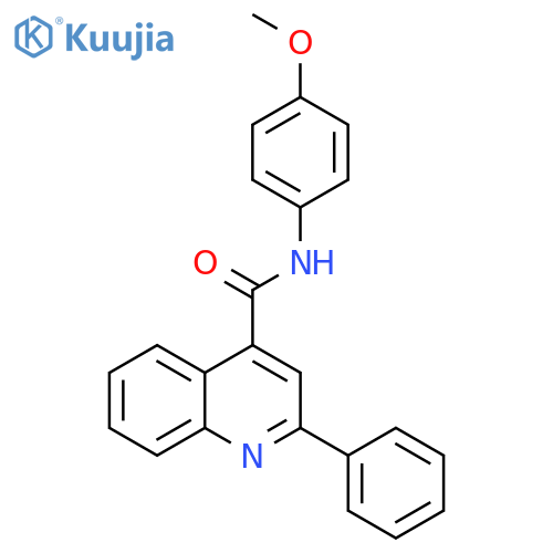 4-Quinolinecarboxamide, N-(4-methoxyphenyl)-2-phenyl- structure