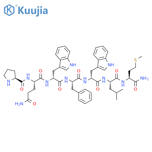 L-Methioninamide,L-prolyl-L-glutaminyl-D-tryptophyl-L-phenylalanyl-D-tryptophyl-L-leucyl- structure