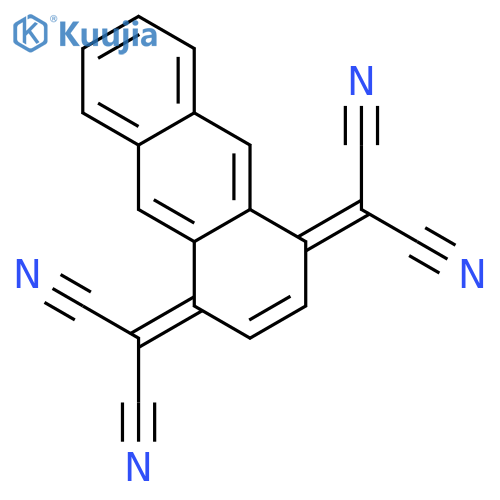 Propanedinitrile, 2,2'-(1,4-anthracenediylidene)bis- structure