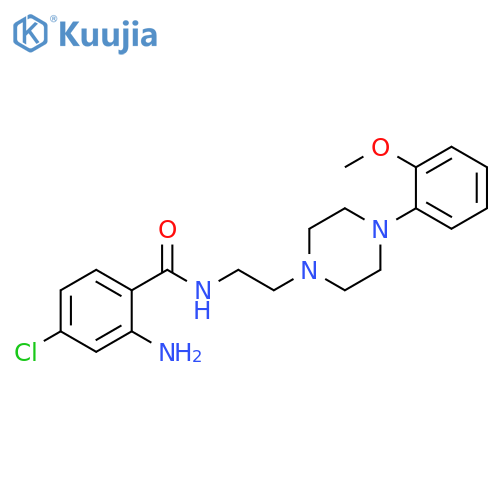 Benzamide,2-amino-4-chloro-N-[2-[4-(2-methoxyphenyl)-1-piperazinyl]ethyl]- structure
