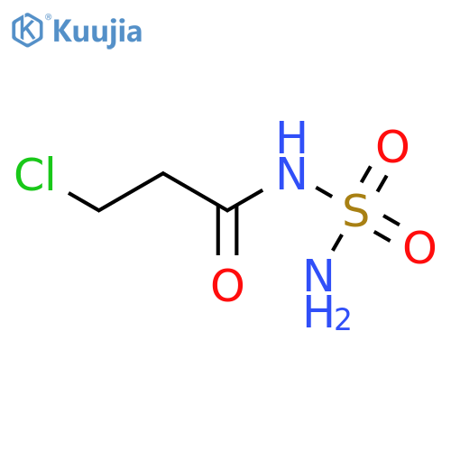 Propanamide, N-(aminosulfonyl)-3-chloro- structure