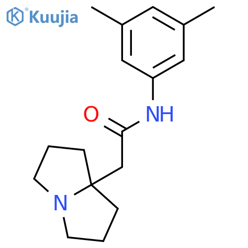1H-Pyrrolizine-7a(5H)-acetamide, N-(3,5-dimethylphenyl)tetrahydro- structure