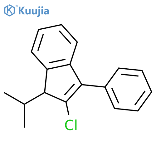 1H-Indene, 2-chloro-1-(1-methylethyl)-3-phenyl- structure