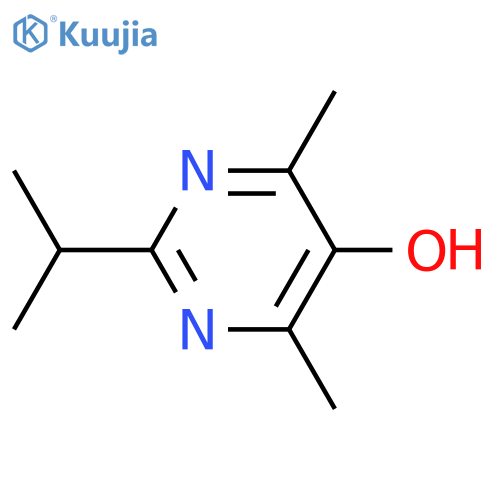 2-isopropyl-4,6-dimethyl-5-pyrimidinol structure