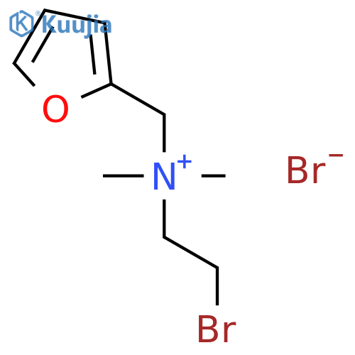 2-Furanmethanaminium, N-(2-bromoethyl)-N,N-dimethyl-, bromide structure