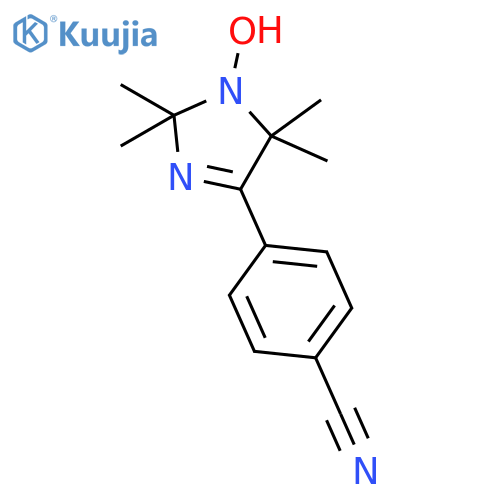 1H-Imidazol-1-yloxy, 4-(4-cyanophenyl)-2,5-dihydro-2,2,5,5-tetramethyl- structure