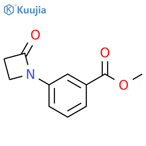 Benzoic acid, 3-(2-oxo-1-azetidinyl)-, methyl ester structure