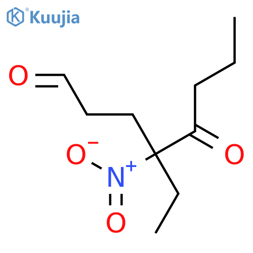 Octanal, 4-ethyl-4-nitro-5-oxo- structure