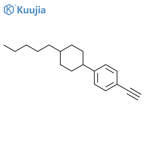 1-Ethynyl-4-(trans-4-pentylcyclohexyl)benzene structure