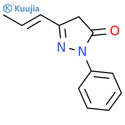 3H-Pyrazol-3-one, 2,4-dihydro-2-phenyl-5-(1-propenyl)- structure