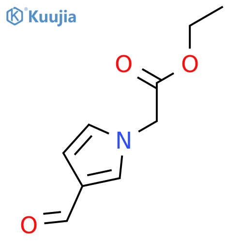 3-formyl-1H-Pyrrole-1-acetic acid ethyl ester structure