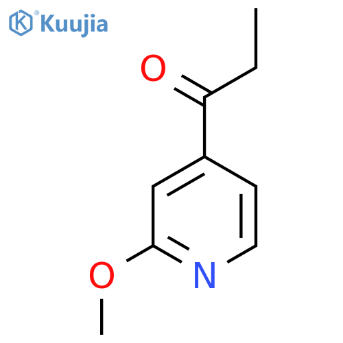 1-(2-methoxy-4-pyridinyl)-1-Propanone structure
