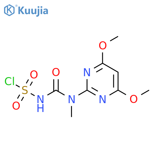 Urea, N'-(chlorosulfonyl)-N-(4,6-dimethoxy-2-pyrimidinyl)-N-methyl- structure