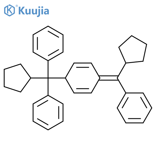 Benzene,1,1'-[cyclopentyl[4-(cyclopentylphenylmethylene)-2,5-cyclohexadien-1-yl]methylene]bis- structure