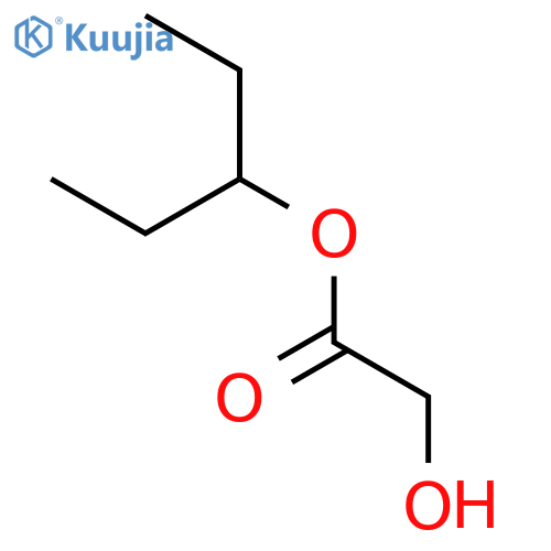 Acetic acid, hydroxy-, 1-ethylpropyl ester structure