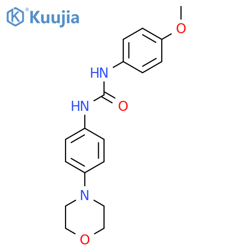 1-(4-methoxyphenyl)-3-4-(morpholin-4-yl)phenylurea structure