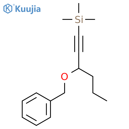 Silane, trimethyl[3-(phenylmethoxy)-1-hexynyl]- structure