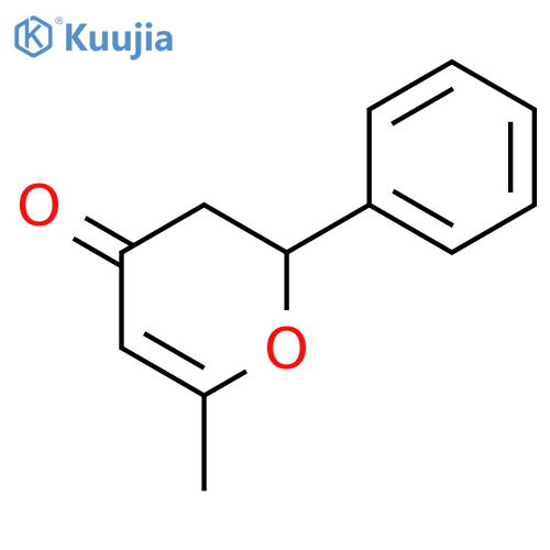 4H-Pyran-4-one, 2,3-dihydro-6-methyl-2-phenyl- structure