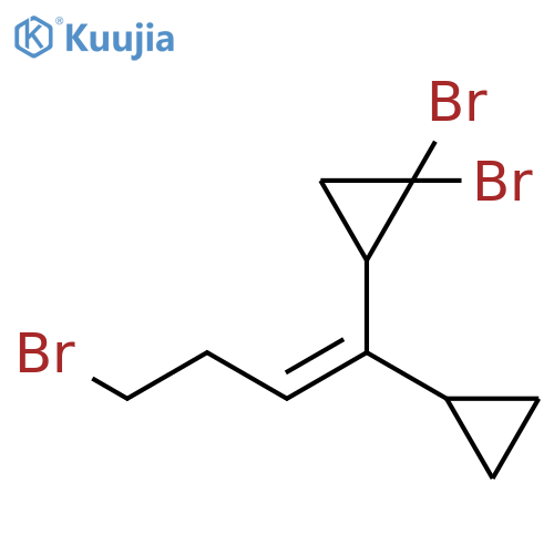 Cyclopropane, 1,1-dibromo-2-(4-bromo-1-cyclopropyl-1-butenyl)-, (Z)- (9CI) structure