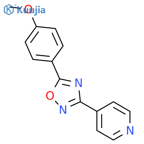 Pyridine, 4-[5-(4-methoxyphenyl)-1,2,4-oxadiazol-3-yl]- structure