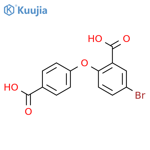 Benzoic acid, 5-bromo-2-(4-carboxyphenoxy)- structure