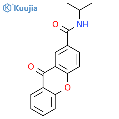 9H-Xanthene-2-carboxamide, N-(1-methylethyl)-9-oxo- structure