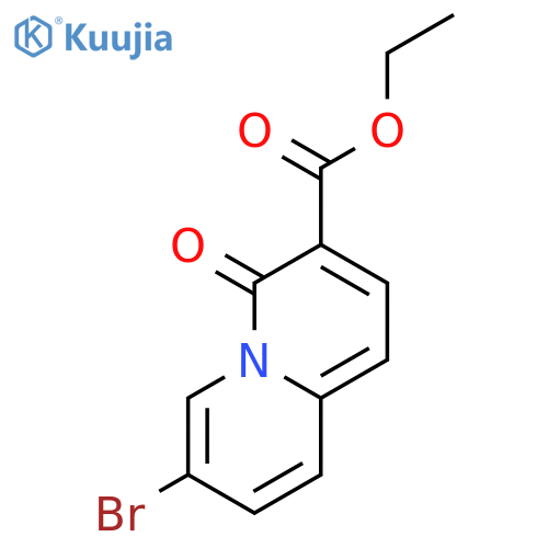 ethyl 7-bromo-4-oxo-quinolizine-3-carboxylate structure