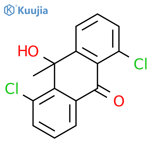 9(10H)-Anthracenone, 1,5-dichloro-10-hydroxy-10-methyl- structure