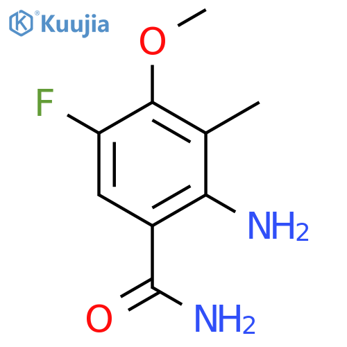2-amino-5-fluoro-n-methoxy-n-methylbenzamide structure