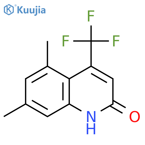2(1H)-QUINOLINONE, 5,7-DIMETHYL-4-(TRIFLUOROMETHYL)- structure