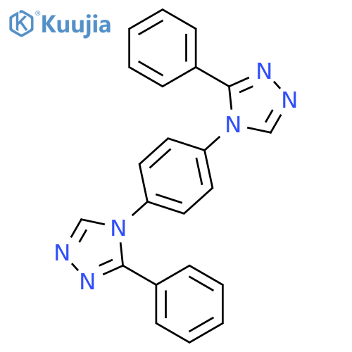 4H-1,2,4-Triazole, 4,4'-(1,4-phenylene)bis[3-phenyl- structure