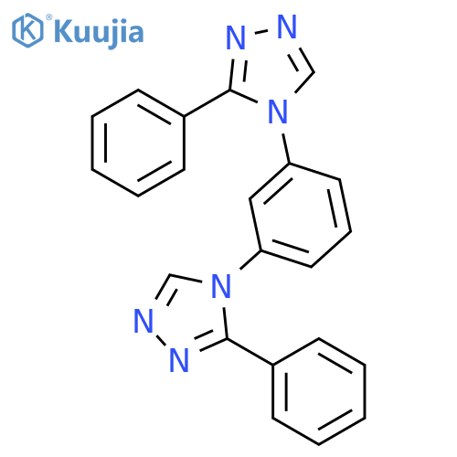 4H-1,2,4-TRIAZOLE, 4,4'-(1,3-PHENYLENE)BIS[3-PHENYL- structure