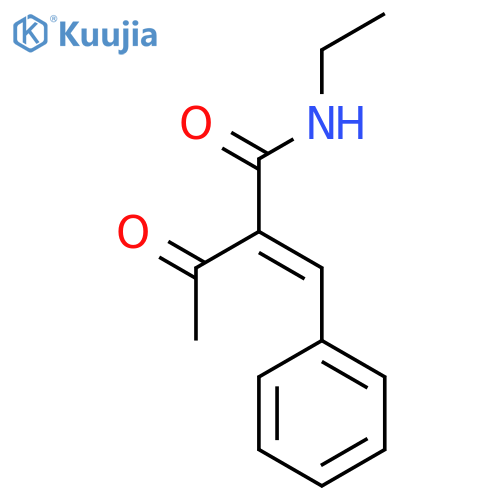 Butanamide, N-ethyl-3-oxo-2-(phenylmethylene)- structure