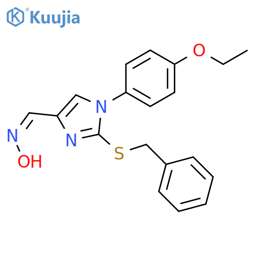 1H-Imidazole-4-carboxaldehyde,1-(4-ethoxyphenyl)-2-[(phenylmethyl)thio]-, oxime, (Z)- structure