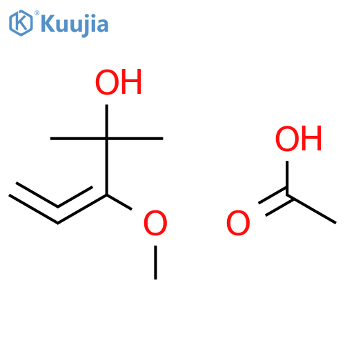 3,4-Pentadien-2-ol, 3-methoxy-2-methyl-, acetate structure