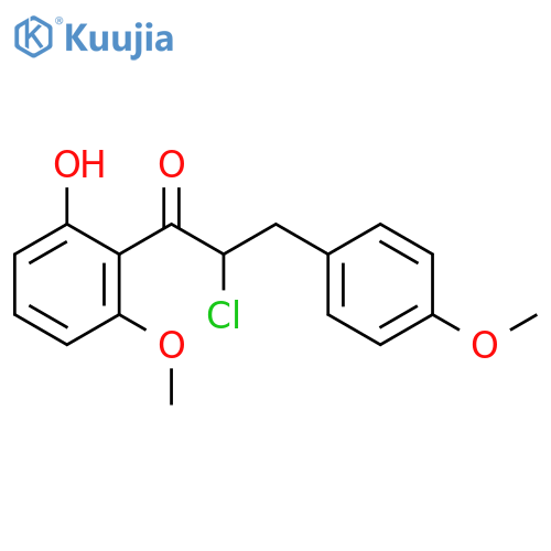 1-Propanone,2-chloro-1-(2-hydroxy-6-methoxyphenyl)-3-(4-methoxyphenyl)- structure