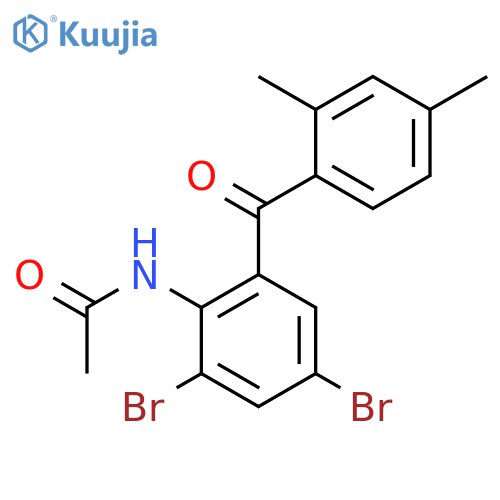 Acetamide, N-[2,4-dibromo-6-(2,4-dimethylbenzoyl)phenyl]- structure