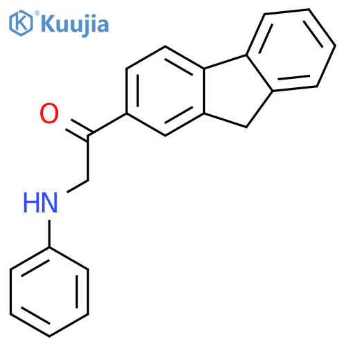 Ethanone, 1-(9H-fluoren-2-yl)-2-(phenylamino)- structure